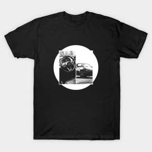 Mazda Miata MX-5 ND Black 'N White 5 (Black Version) T-Shirt